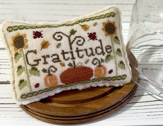 Virtues: GRATITUDE Cross Stitch by New York Dreamer - Paper Pattern
