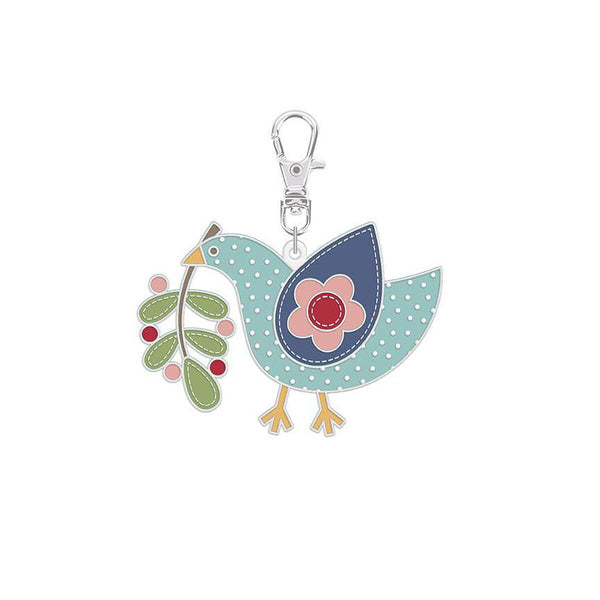 Lori Holt Enamel Happy Charm™ Bluebird