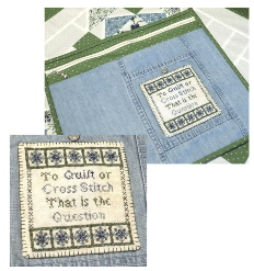 To Quilt or Cross Stitch by The Nebby Needle - Paper Pattern
