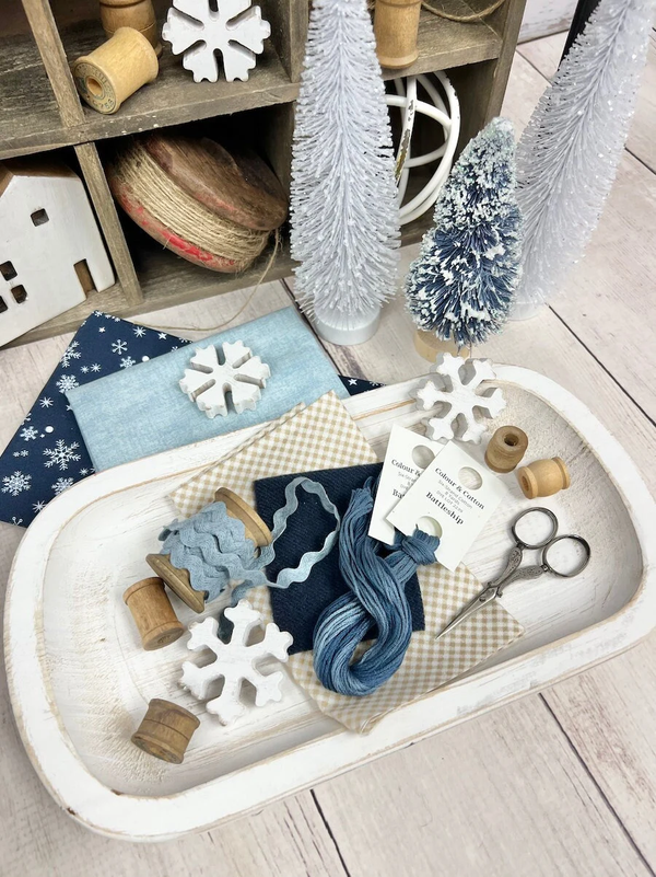 Winter Quaker Finishing Kit/Floss Pack By Lindsey Weight of Primrose Cottage