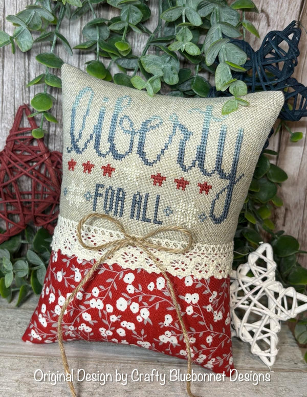 Liberty Cross Stitch by Crafty Bluebonnet Designs - Paper Pattern