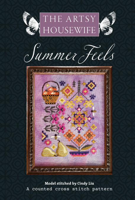Summer Feels Cross Stitch by The Artsy Housewife - Paper Pattern
