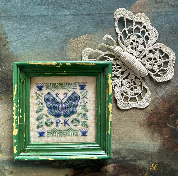 P.K.'s Moth Cross Stitch by Kathy Barrick - Paper Pattern