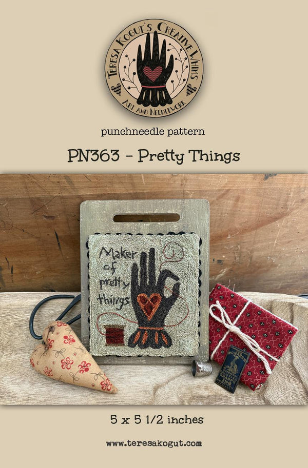Pretty Things Punch Needle by Teresa Kogut - Paper Pattern