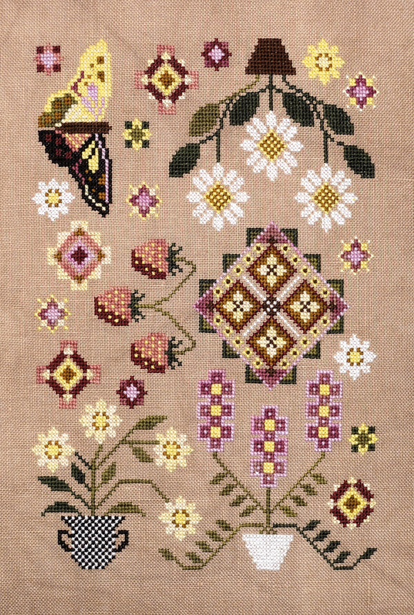 Spring Feels Cross Stitch by The Artsy Housewife - Paper Pattern