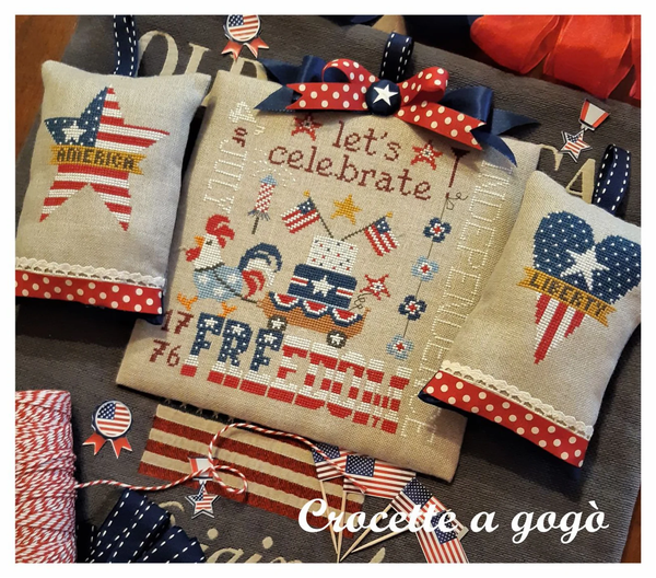Freedom Cross Stitch by Crocette A Gogo - Paper Pattern