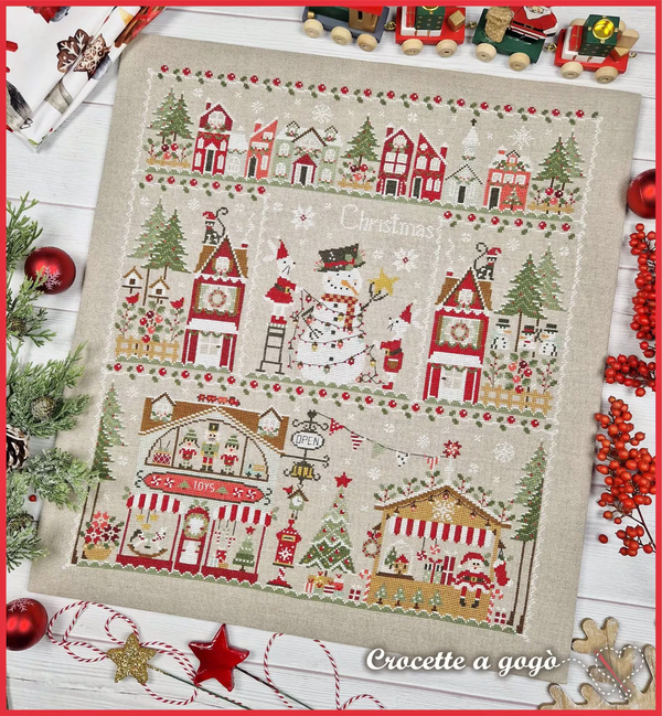 Christmas in the City Cross Stitch by Crocette A Gogò - Paper Pattern