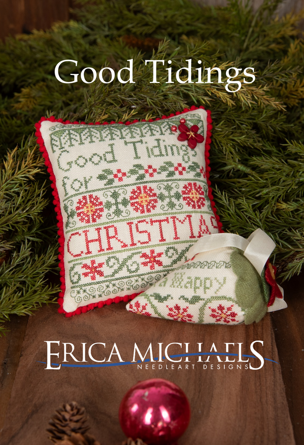 Good Tidings Cross Stitch by Erica Michaels - Paper Pattern