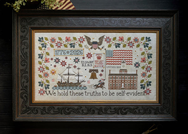 America 250 Cross Stitch by Plum Street Samplers - Paper Pattern