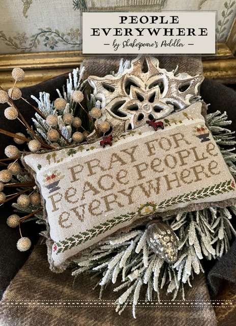 People Everywhere Cross Stitch by Shakespeare's Peddler - Paper Pattern