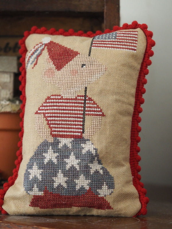Miss Independence Mouse Cross Stitch by The Stitchery Sisters - Paper Pattern