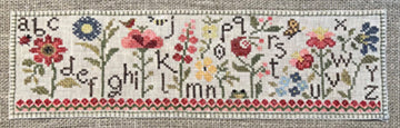 Summer Alphabet Garden Cross Stitch by Jeannette Douglas Designs - Paper Pattern