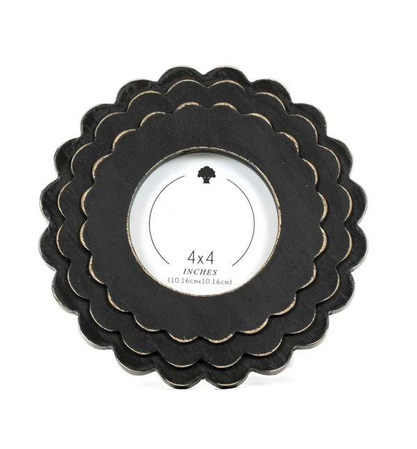 Round Scallop Frame - 4x4 Frame