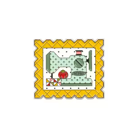 Quilting Bee Enamel Needle Minder