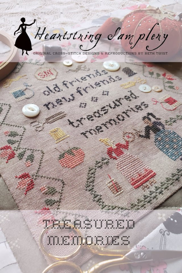 Treasured Memories Cross Stitch by Heartstring Samplery - Paper Pattern