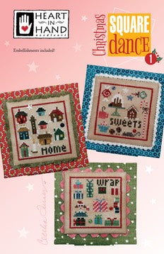 Christmas Square Dance 1 Cross Stitch by Heart in Hand - Paper Pattern
