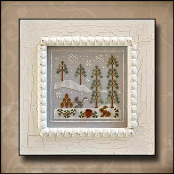 Frosty Forest 4: Snowy Friends Cross Stitch by Country Cottage Needleworks -PAPER Pattern