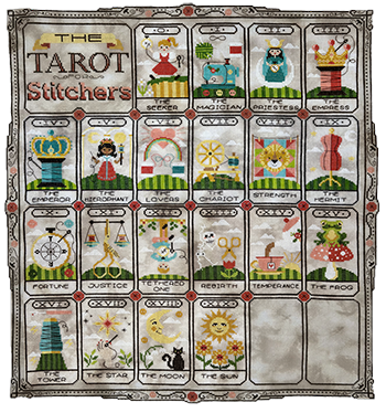 Tarot For Stitchers 10 Cross Stitch by Tiny Modernist - Paper Pattern