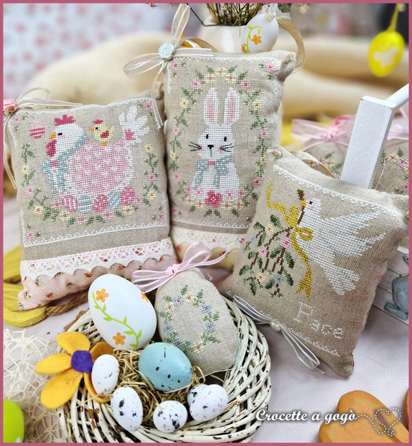 Amici Per la Pasqua Cross Stitch by Crocette A Gogo - Paper Pattern