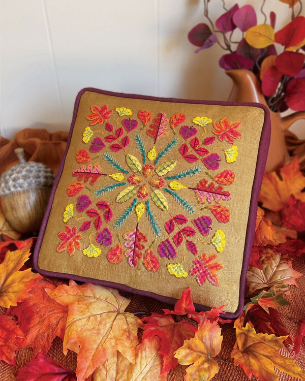 Turning Leaves Cross Stitch by Satsuma Street - Paper Pattern