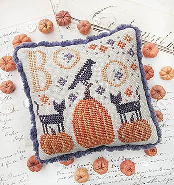 Boo Cross Stitch by Hello from Liz Mathews - Paper Pattern
