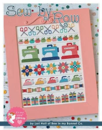 Sew by Row Cross Stitch Pattern by Lori Holt of Bee in my Bonnet Co. - PAPER Pattern