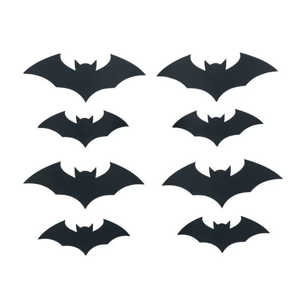 Paper Bats | The Adams Family Collection | 7x3, 9x4 paper bats 16 pieces | 50447