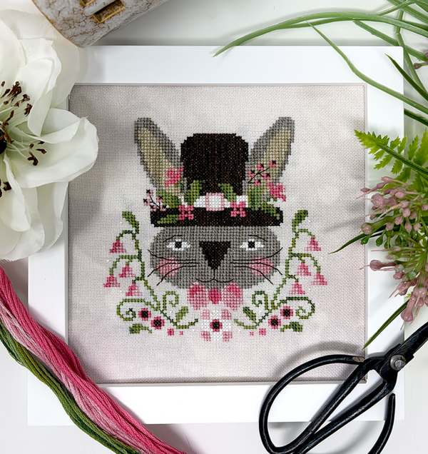 Spring Bunny Cross Stitch by Tiny Modernist - Paper Pattern