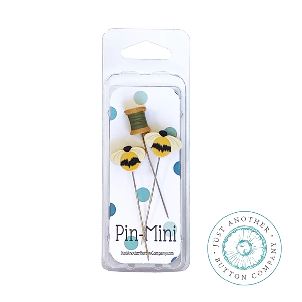 Pin-Mini: Bee Stitching by Just Another Button Company