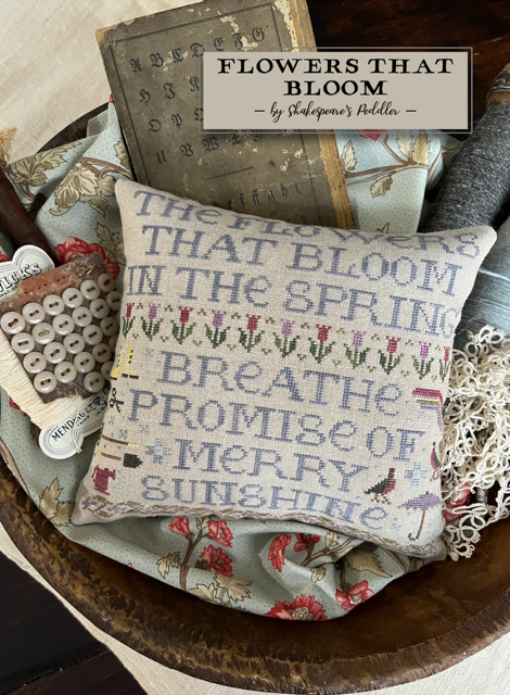 Flowers that Bloom Cross Stitch by Shakespeare's Peddler - Paper Pattern