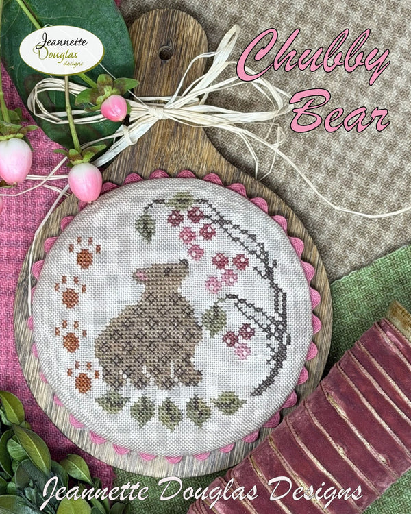 Chubby Bear Cross Stitch by Jeannette Douglas Designs - Paper Pattern