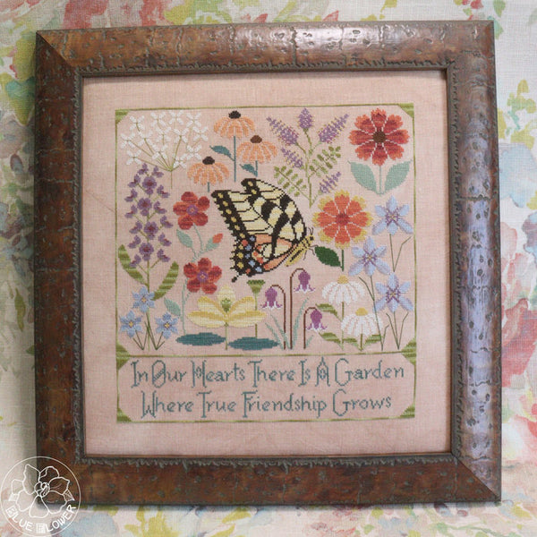 Heart's Garden Cross Stitch by The Blue Flower - Paper Pattern