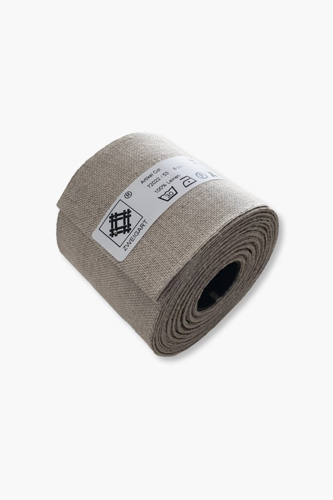 ZWEIGART Linen Embroidery Band 72022 – 8 cm Wide – Colour 53 – 100% Linen