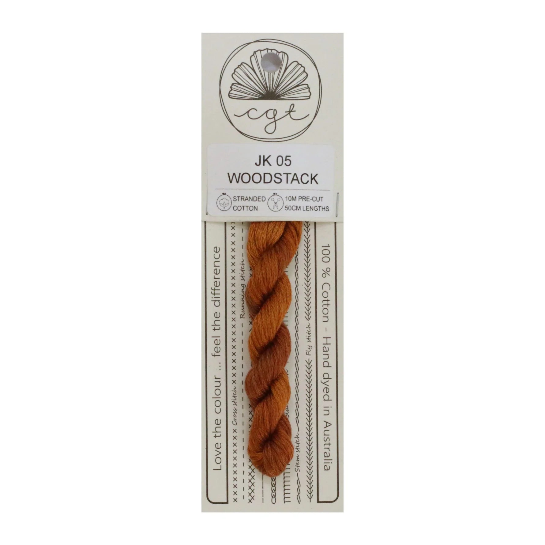 Woodstack JK05 Cottage Garden Thread Pre-Cut 6 Stranded Hand Dyed Embroidery Floss