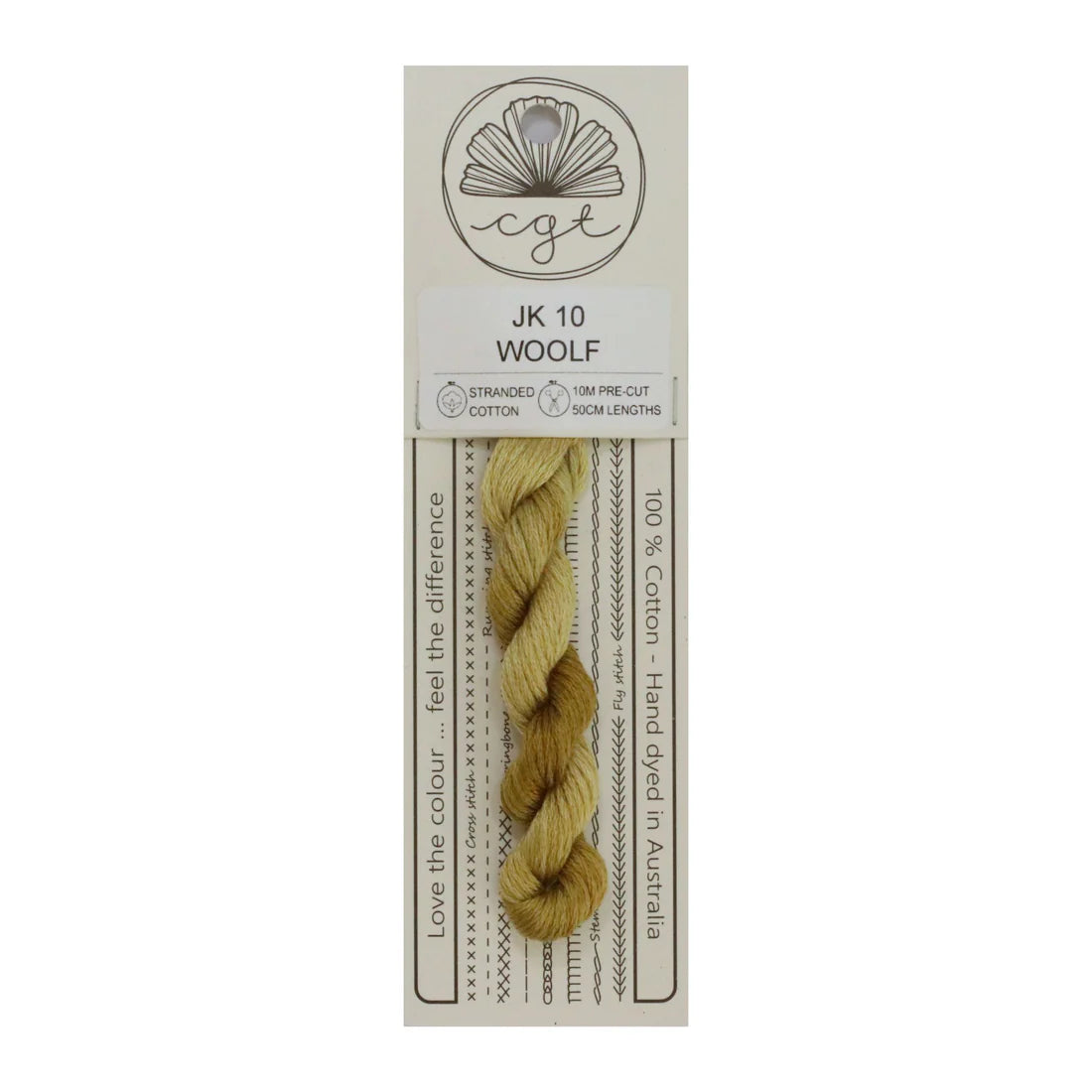 Woolf JK10 Cottage Garden Thread Pre-Cut 6 Stranded Hand Dyed Embroidery Floss