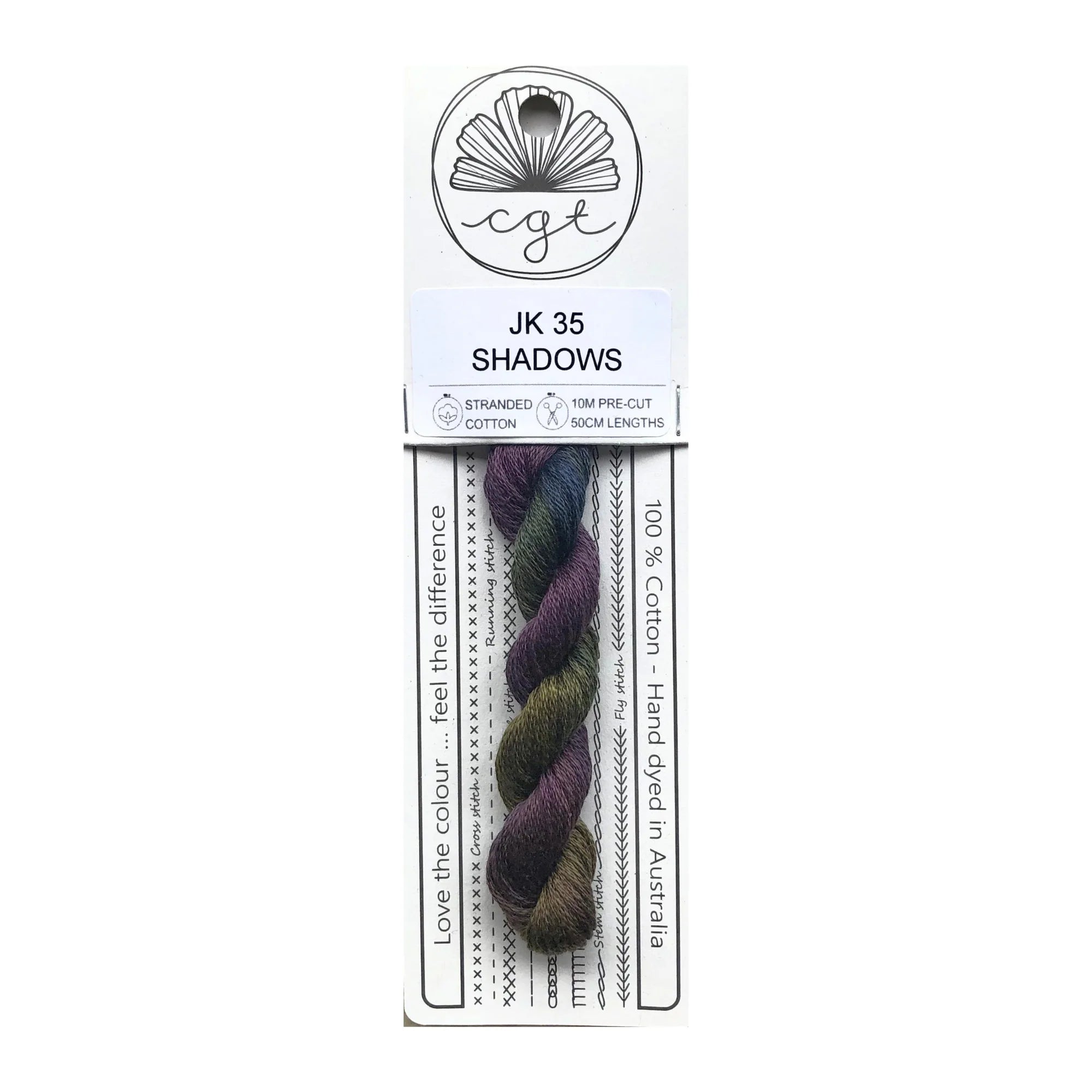 Shadows JK35 Cottage Garden Thread Pre-Cut 6 Stranded Hand Dyed Embroidery Floss