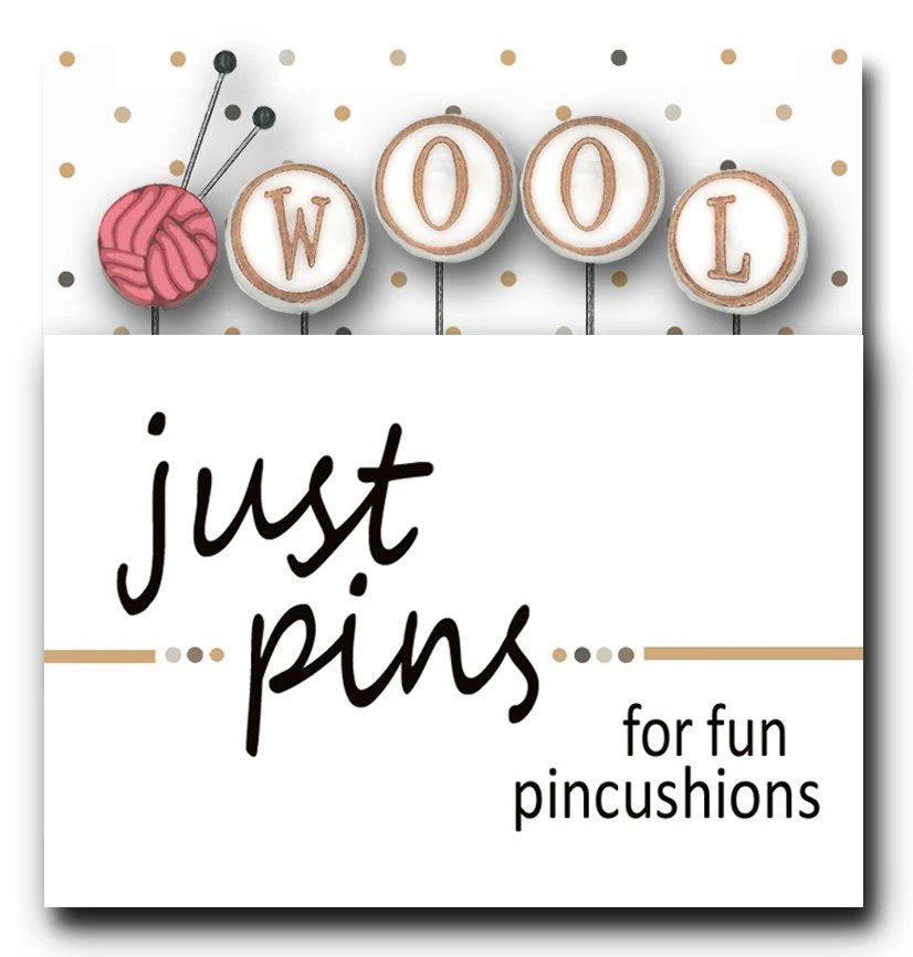 W is for Wool Just Pins by Just Another Button Co