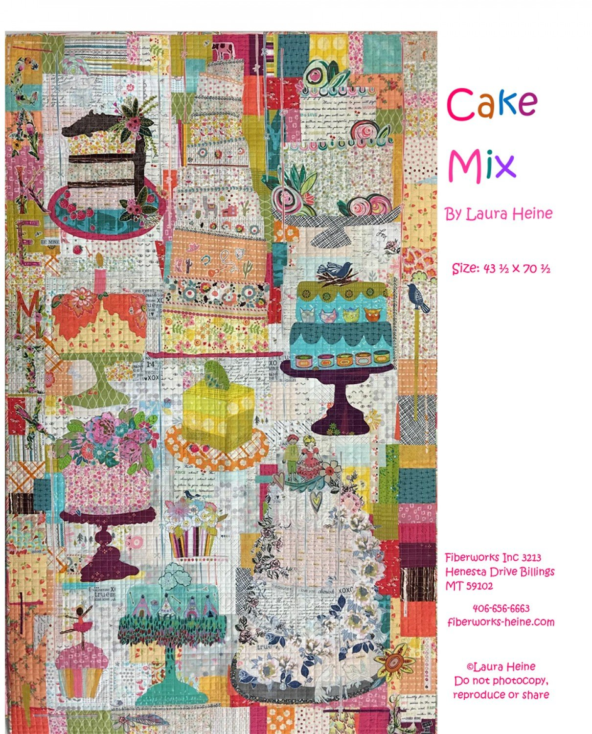 CAKE MIX COLLAGE - LAURA HEINE - FIBERWORKS