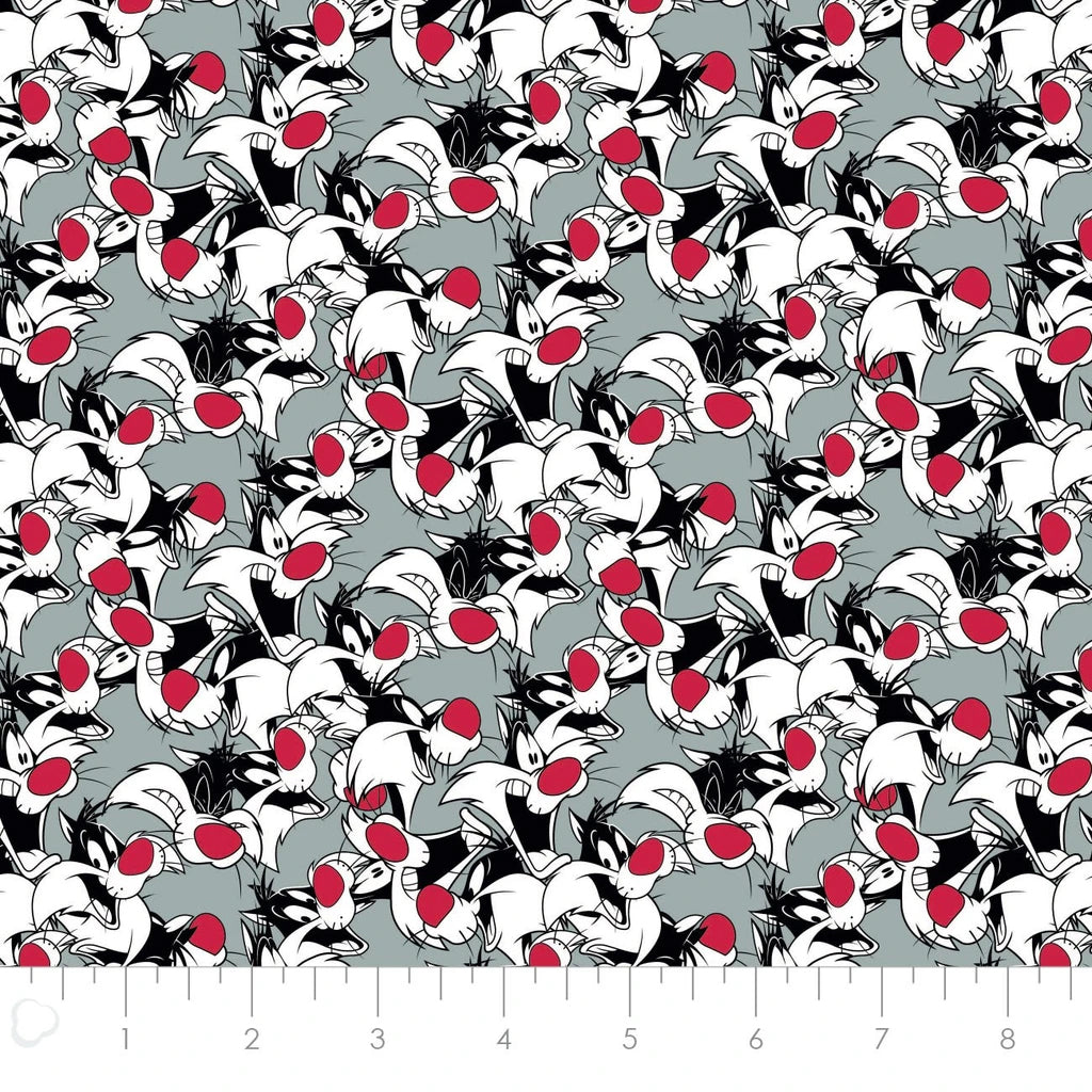 Looney Tunes II 23600169-01 Grey Sylvester Expressions