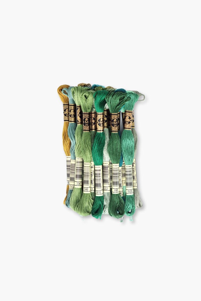 DMC Mouliné Spécial 117 – Lot surprise vert n° 1 – 19 pelotes