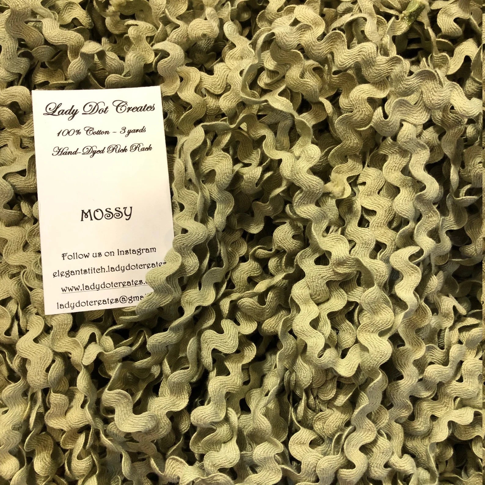 Mossy Rick Rack by Lady Dot Creates