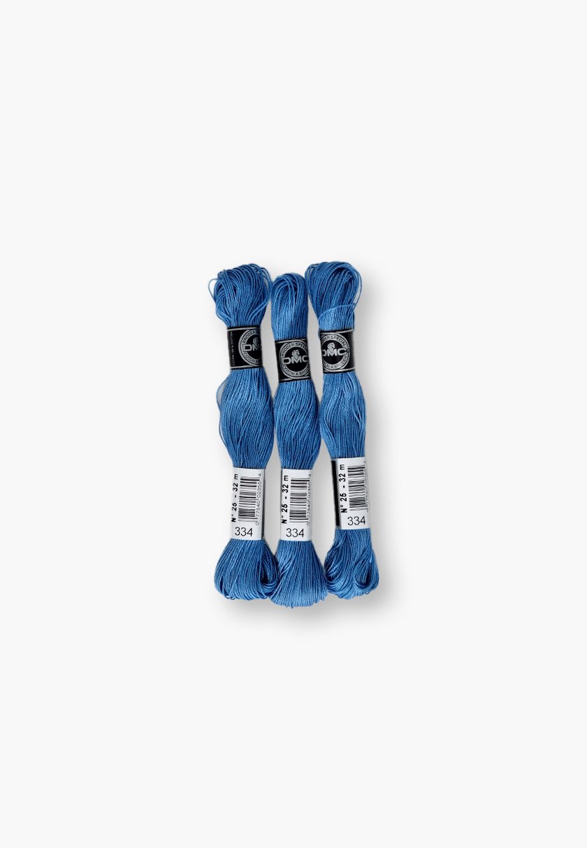 DMC Cotton à Broder 25 – N. 334 Set – 3 Embroidery Skeins