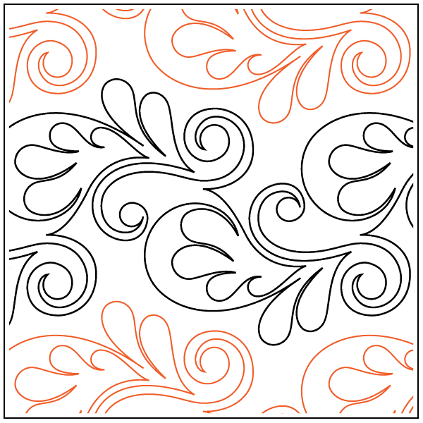 Paisley Flower Paper Pantograph
