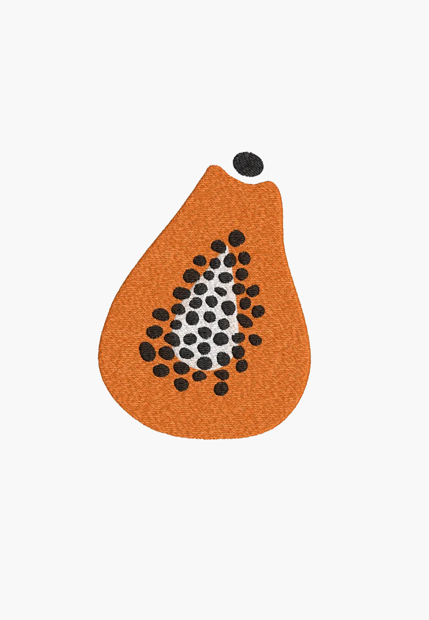 PAPAYA – Machine Embroidery Design – Instant Download