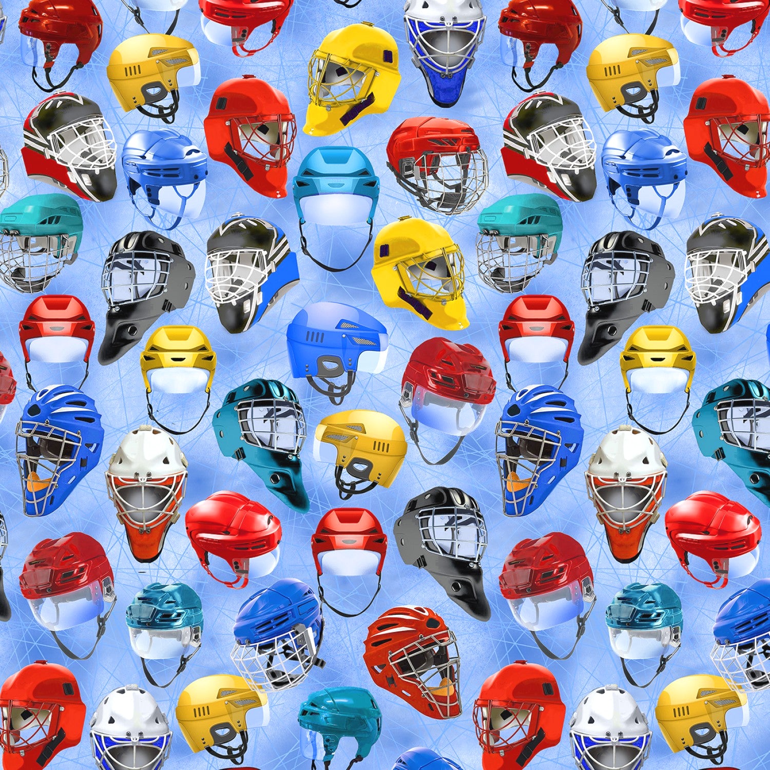 Power Play 12453B-05 Hockey Helmets Light Blue