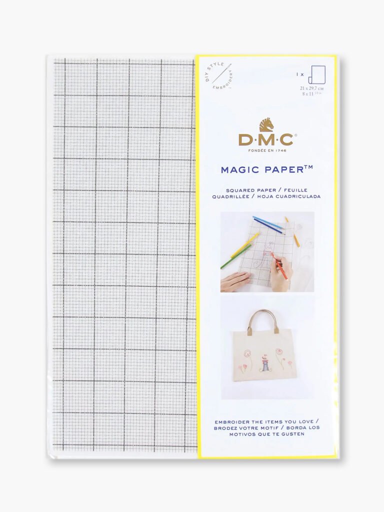 DMC – Magic Paper A4, feines Raster – wasserlösliches Sticktransferpapier