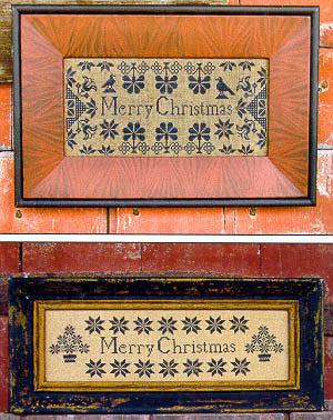 Quaker Christmas Samplers Cross Stitch Pattern by Carriage House Samplings