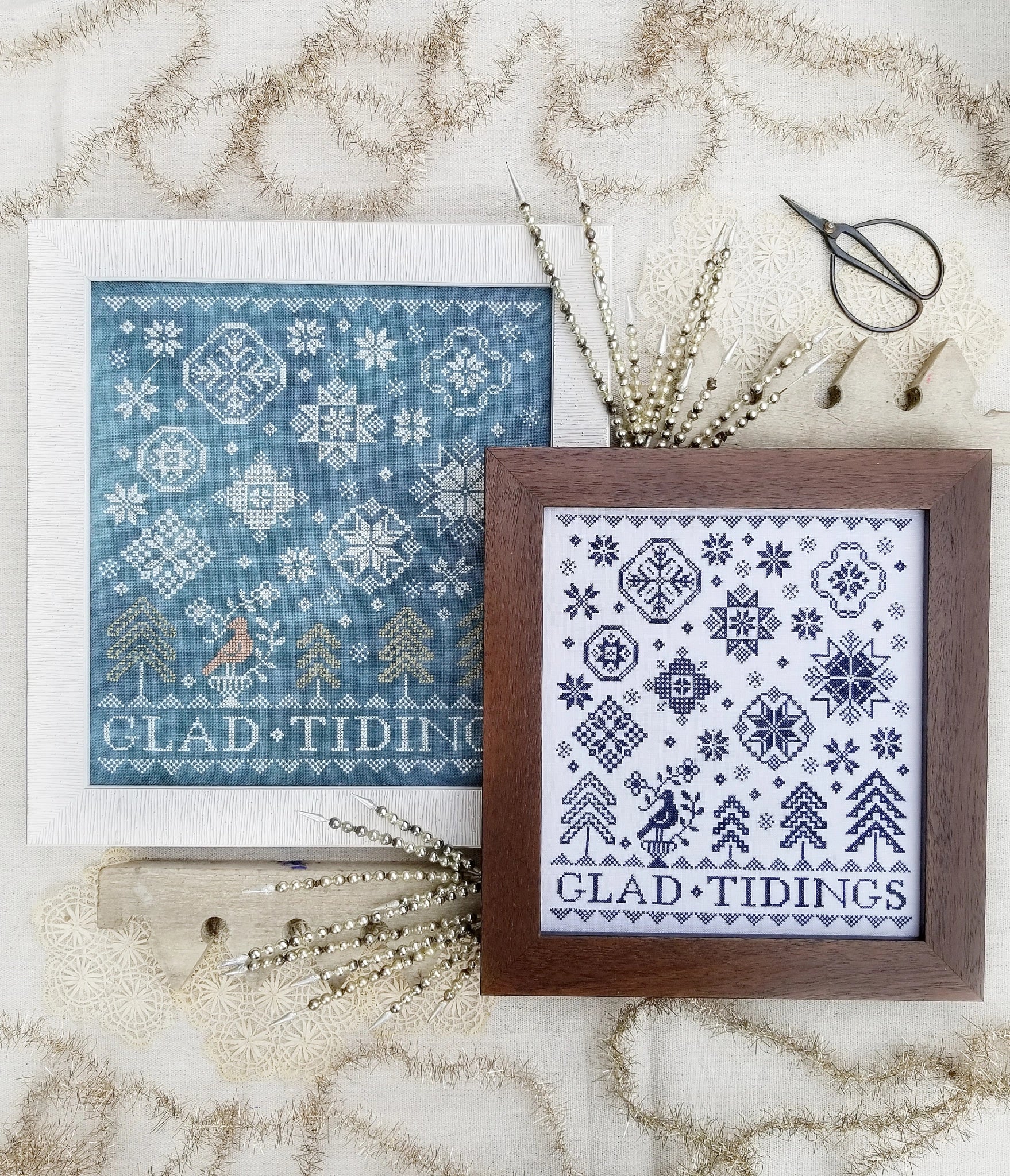 Quaker Snow Flakes Cross Stitch Pattern Hello from Liz Mathews