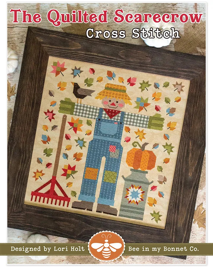 The Quilted Scarecrow Cross Stitch Pattern by Lori Holt of Bee in my Bonnet