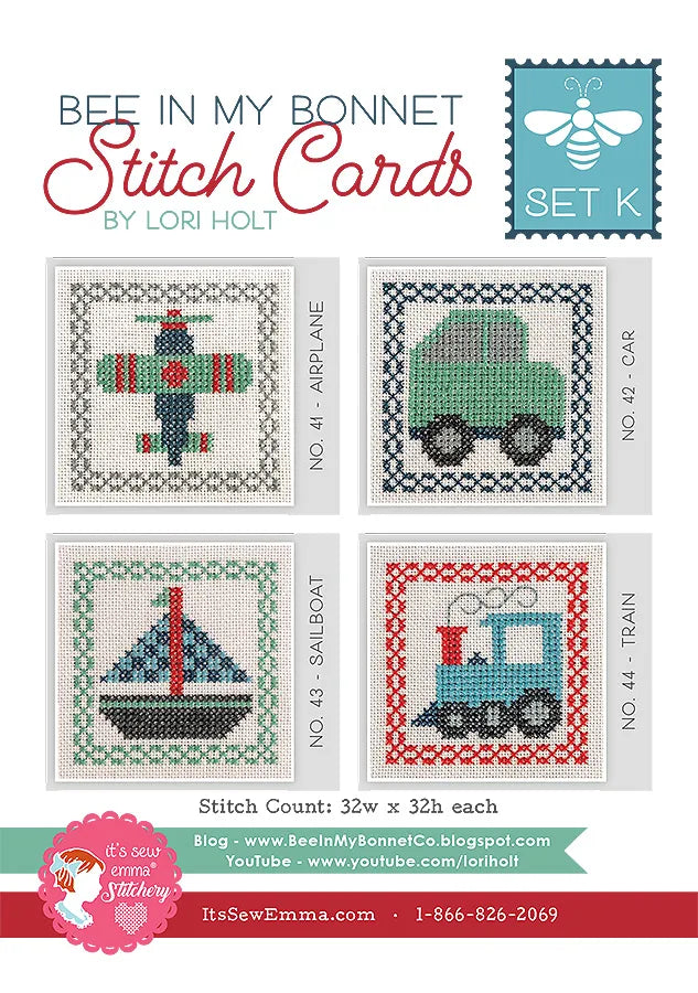 Bee in My Bonnet Stitch Cards Set K Lori Holt of Bee in my Bonnet